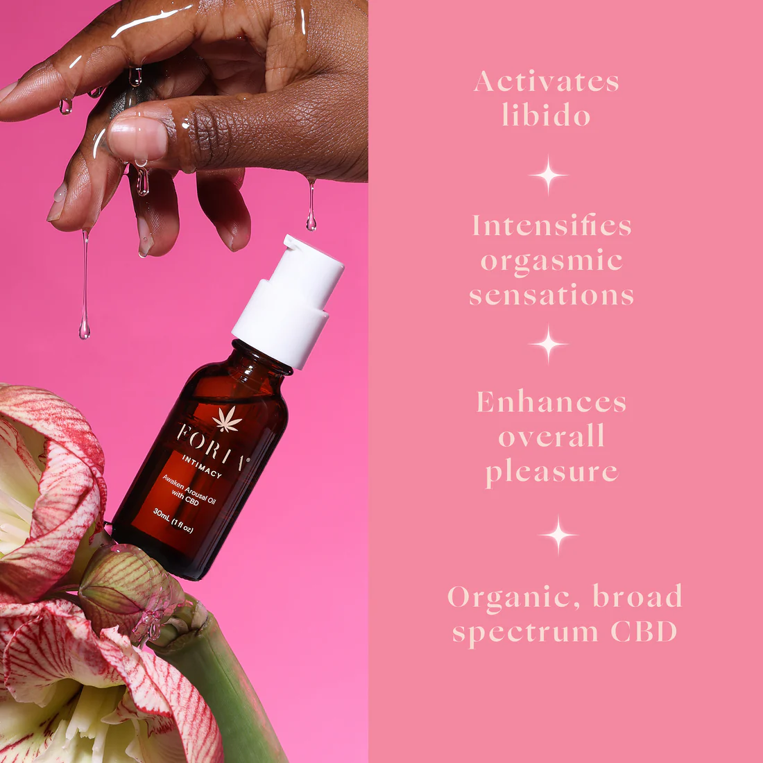 Foria Wellness || Awaken Arousal Oil with CBD | 30ML - Image 2