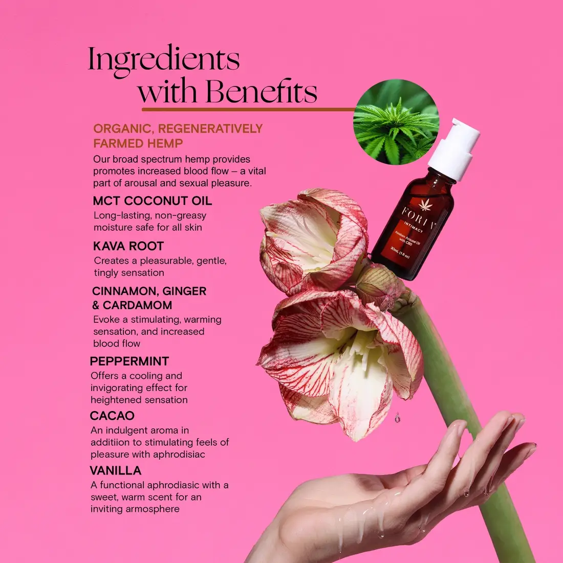 Foria Wellness || Awaken Arousal Oil with CBD | 30ML - Image 3