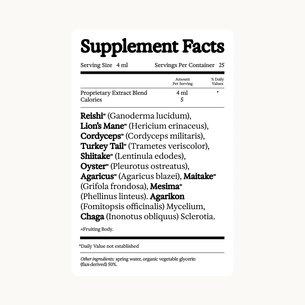 Rainbo || 11:11 *Alcohol Free* | Multi-Mushroom Tincture - Image 2