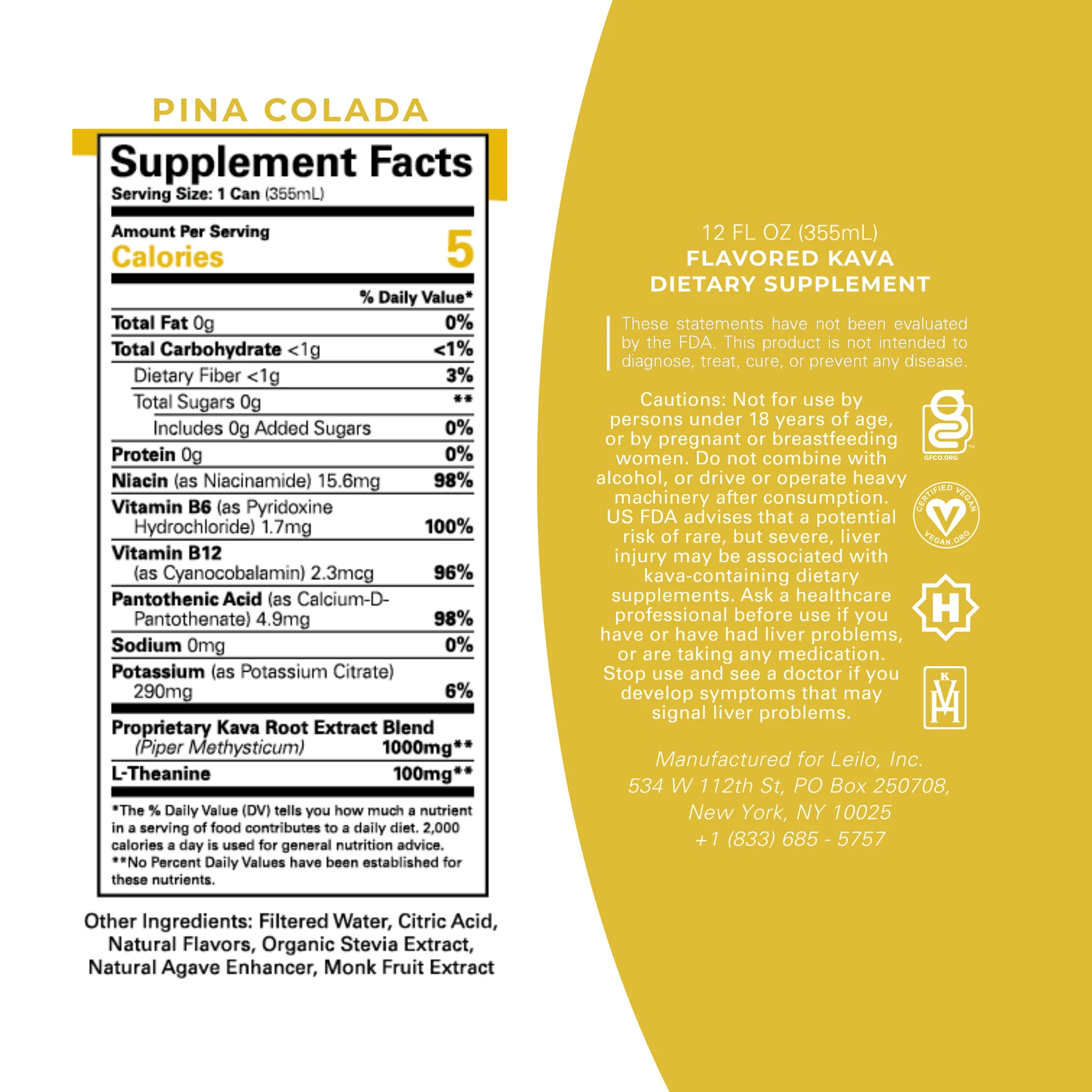Leilo || Sparkling Kava Beverage | 12oz - Image 7
