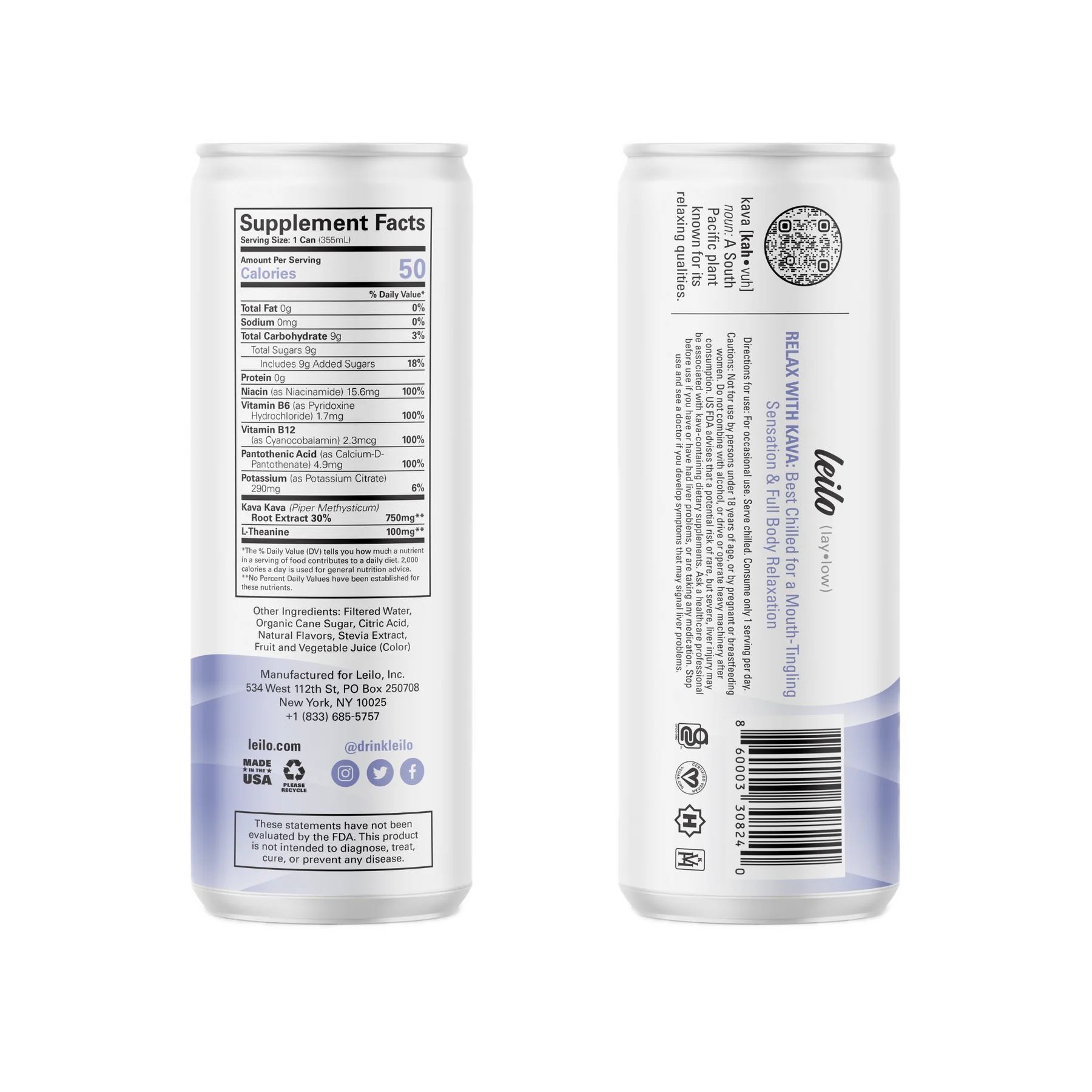 Leilo || Sparkling Kava Beverage | 12oz - Image 3