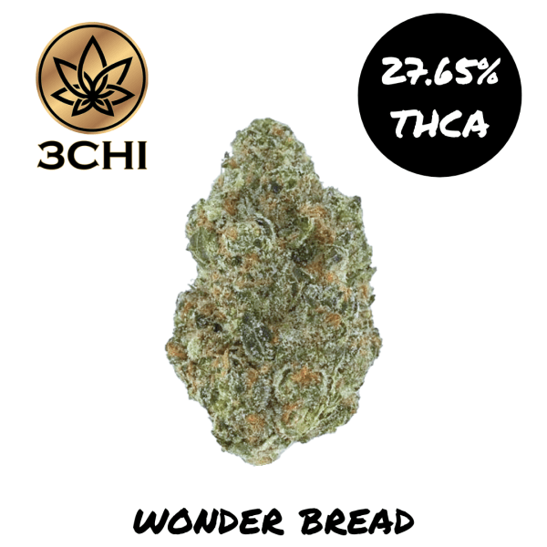 3CHI | THCA Flower | 3.5 Gram Wonder Bread (Hybrid) | Magic City Organics