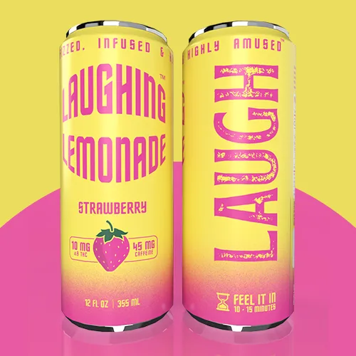 Laughing Lemonade || 10mg D9 THC Fizzy Lemonade + Caffeine