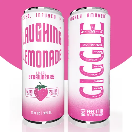 Laughing Lemonade || 5mg D9 THC Fizzy Lemonade + Caffeine - Image 3