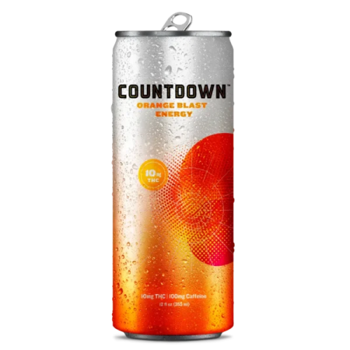 CountDown || D9 THC + Caffeine lightly Carbonated Beverage | 12 oz