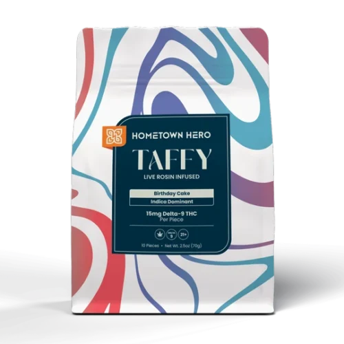 Hometown Hero || Delta 9 THC Live Rosin Taffy | 10CT
