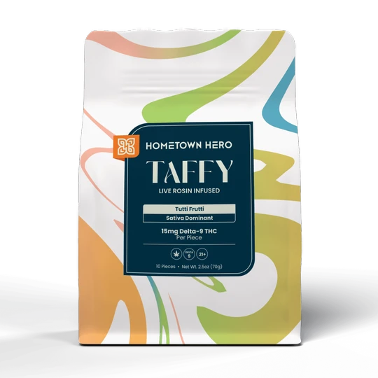 Hometown Hero || Delta 9 THC Live Rosin Taffy | 10CT - Image 2