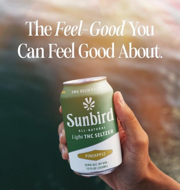 Sunbird | Delta 9 + CBG Light Seltzer | Magic City Organics