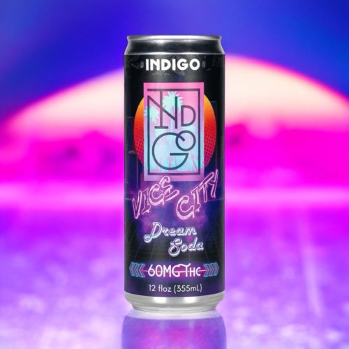 Indigo || Delta 9 THC Vice City Strawberry Cream Soda | 60MG