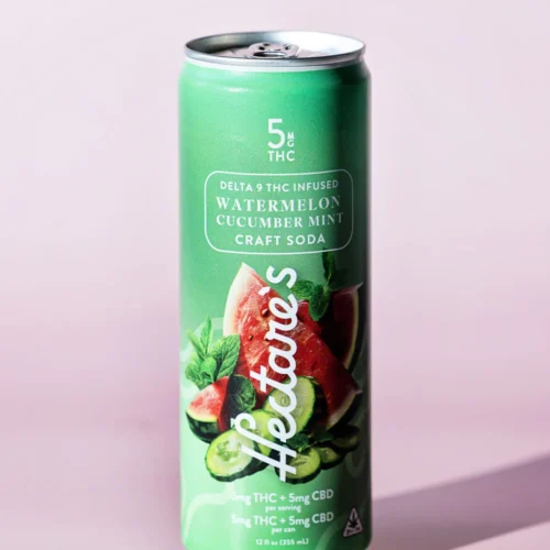 Hectare's || D9 THC+CBD Watermelon Mint Craft Soda | 12oz