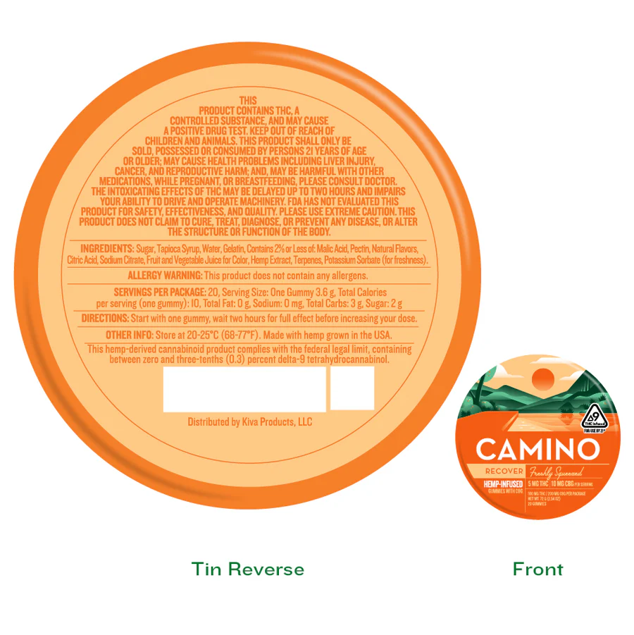 Camino || Delta 9 THC + Cannabinoid Blend Gummies - Image 2