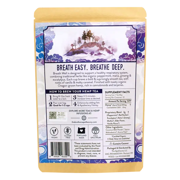 Brothers Apothecary || Breathe Well CBD Infused Tea - Image 3