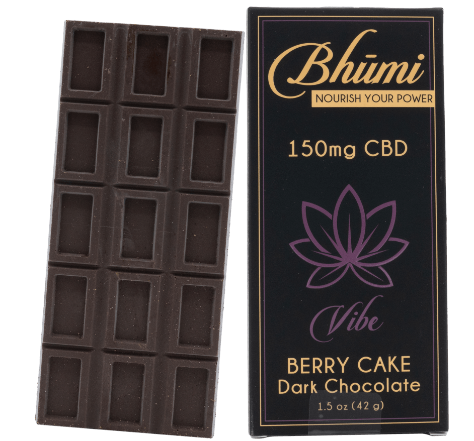 Bhumi || CBD Berry Cake Dark Chocolate Bar