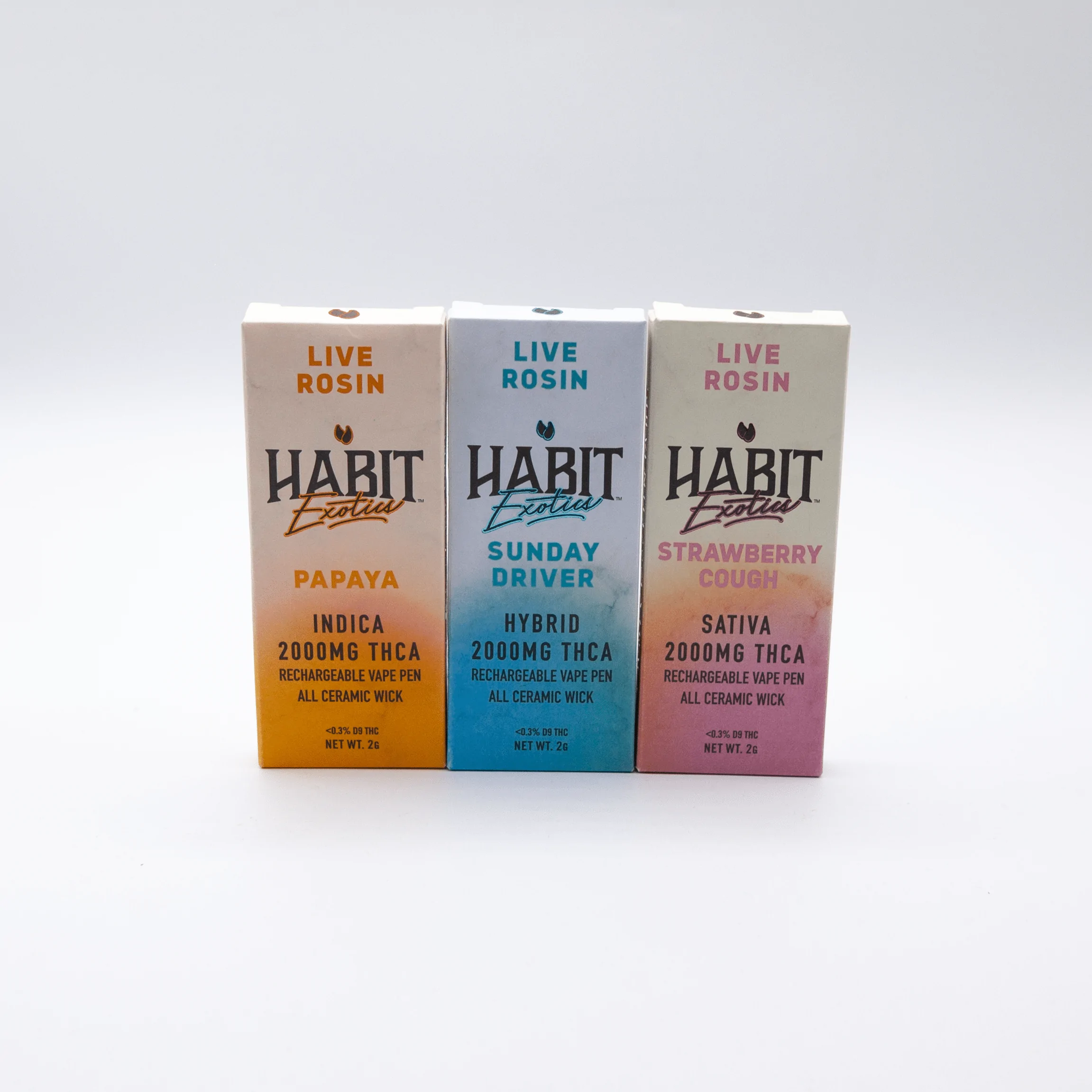 Habit || THCA Exotic Live Rosin Disposable | 2 Gram - Image 2