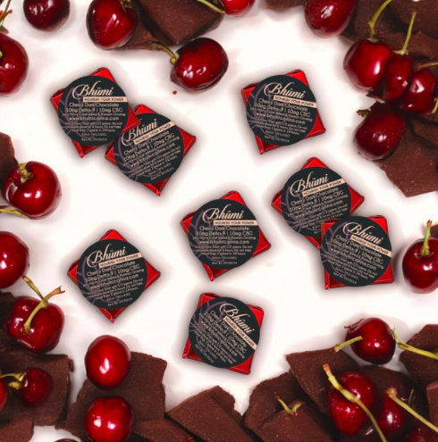 Bhūmi Delta 9 THC + CBG Mini Dark Chocolate Cherry