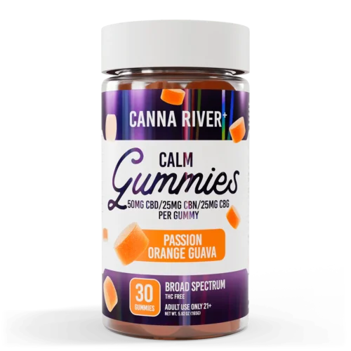Canna River || Broad Spectrum Calm CBD+CBN+CBG Gummies