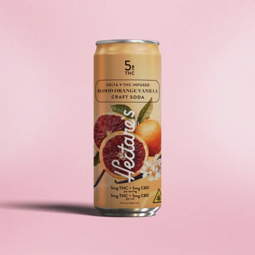 Hectare's || D9 THC+CBD Blood Orange Vanilla Craft Soda | 12oz