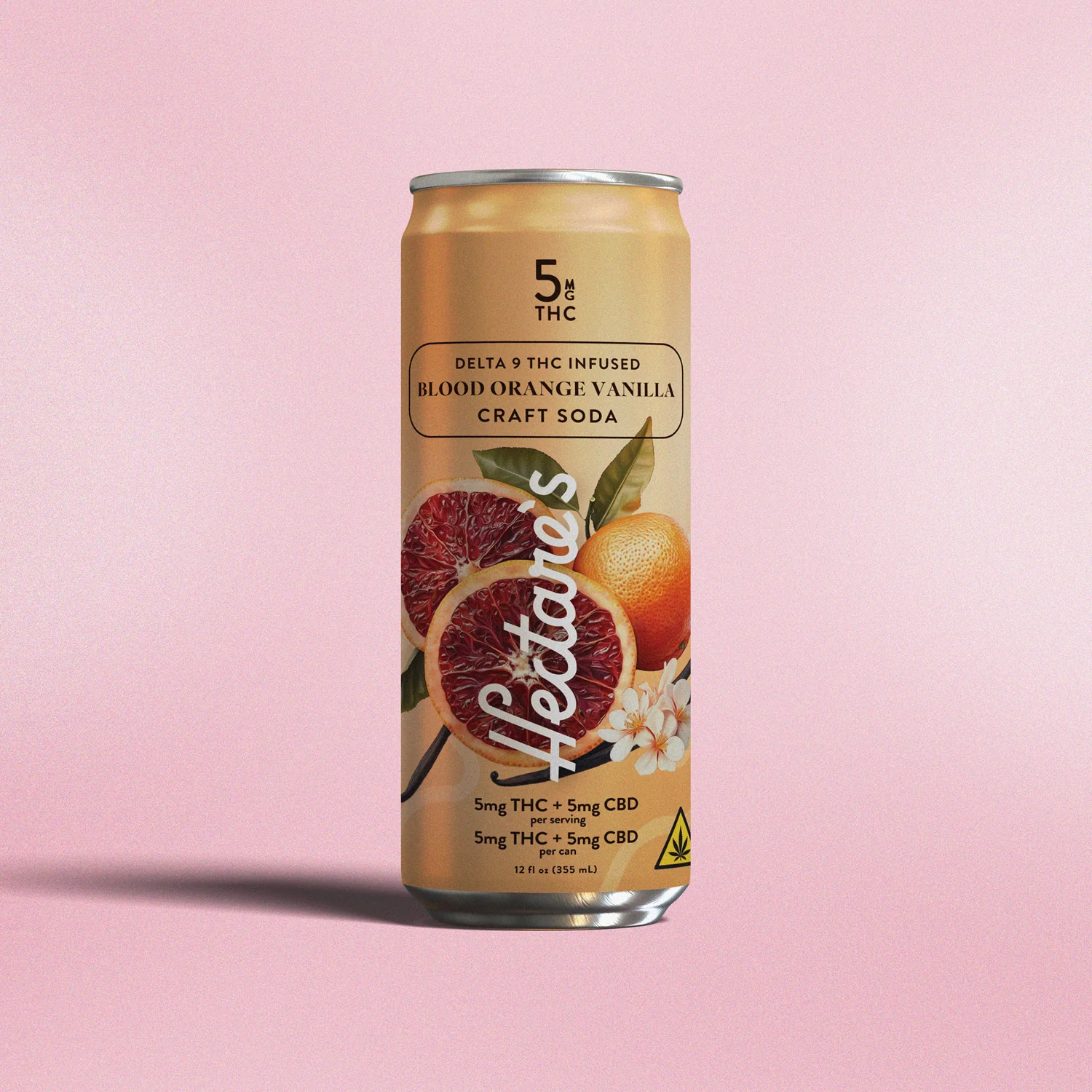 Hectare's || D9 THC+CBD Blood Orange Vanilla Craft Soda | 12oz