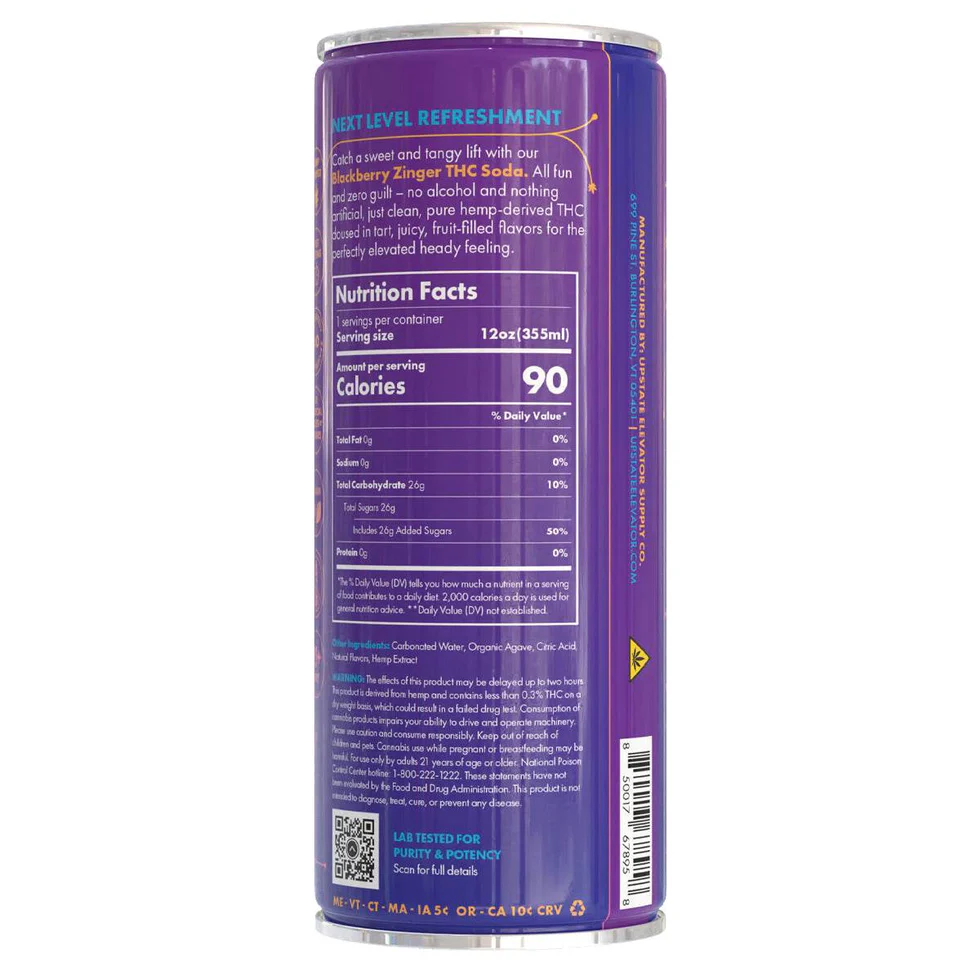 Upstate Elevator || Delta 9 THC + CBD Infused Beverage | 12oz - Image 13