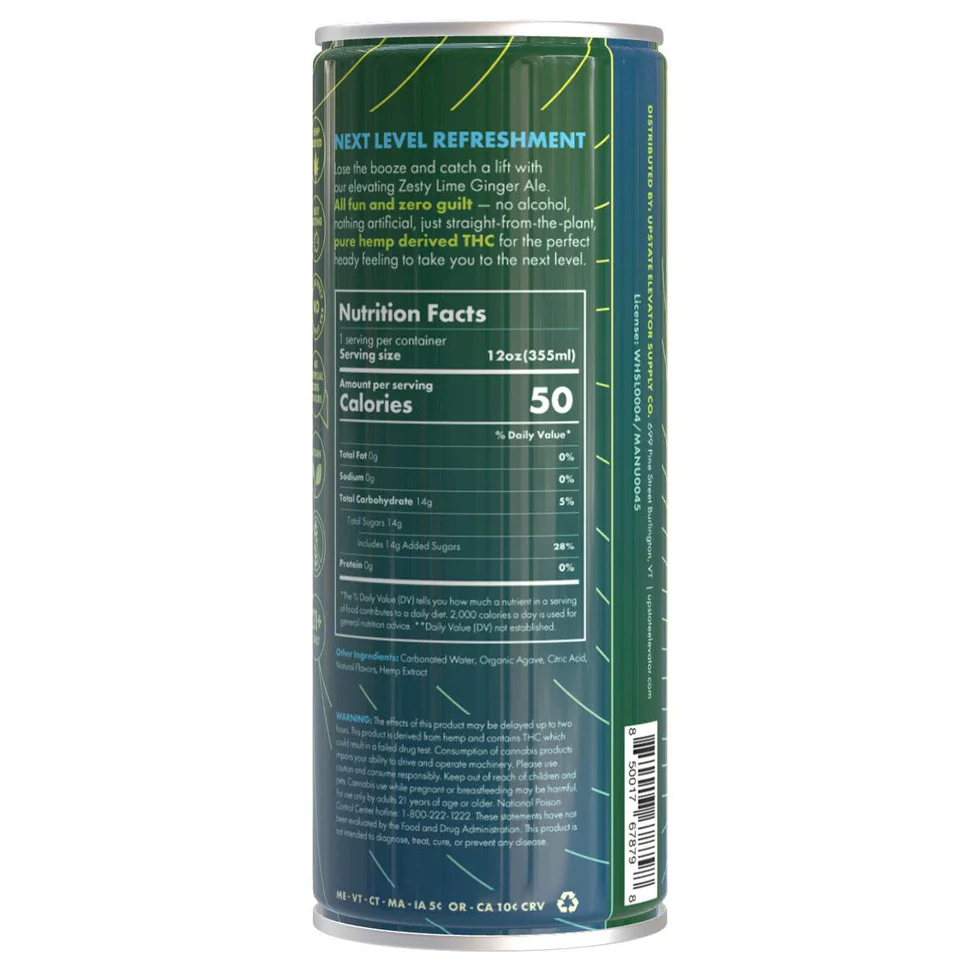 Upstate Elevator || Delta 9 THC + CBD Infused Beverage | 12oz - Image 4
