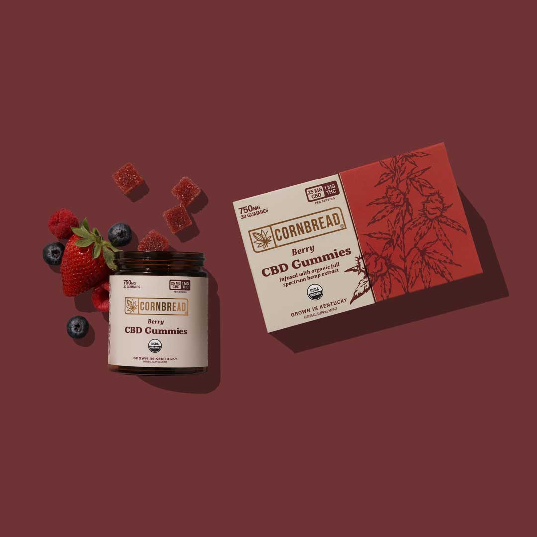 Cornbread || Organic Full Spectrum Berry CBD Gummies - Image 2