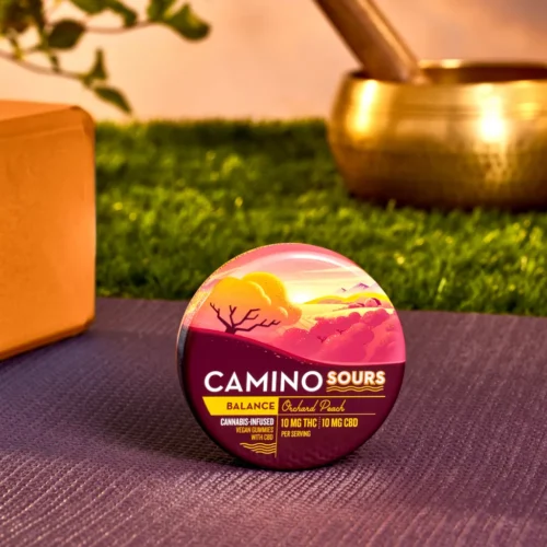 Camino || Delta 9 THC + CBD Balance Sour Orchard Peach Gummies | 10MG