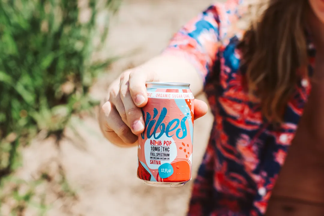 Vibes || Delta 9 THC + CBC + CBG + CBD Bomb Pop Beverage | 10MG - Image 2