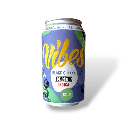Vibes || Delta 9 THC Indica Black Cherry Seltzer | 10MG