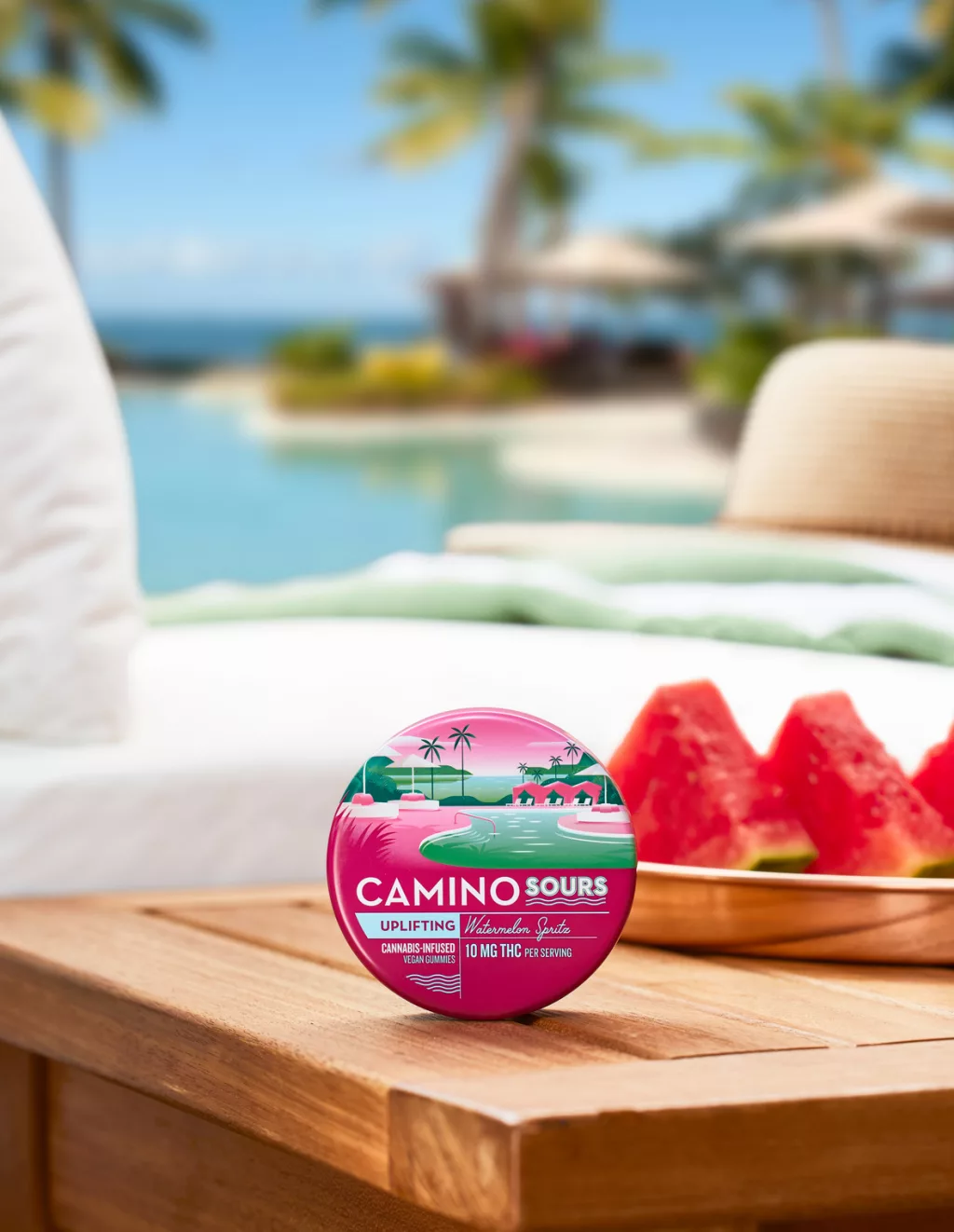 Camino || Delta 9 THC Uplifting Sour Watermelon Spritz Gummies | 10MG