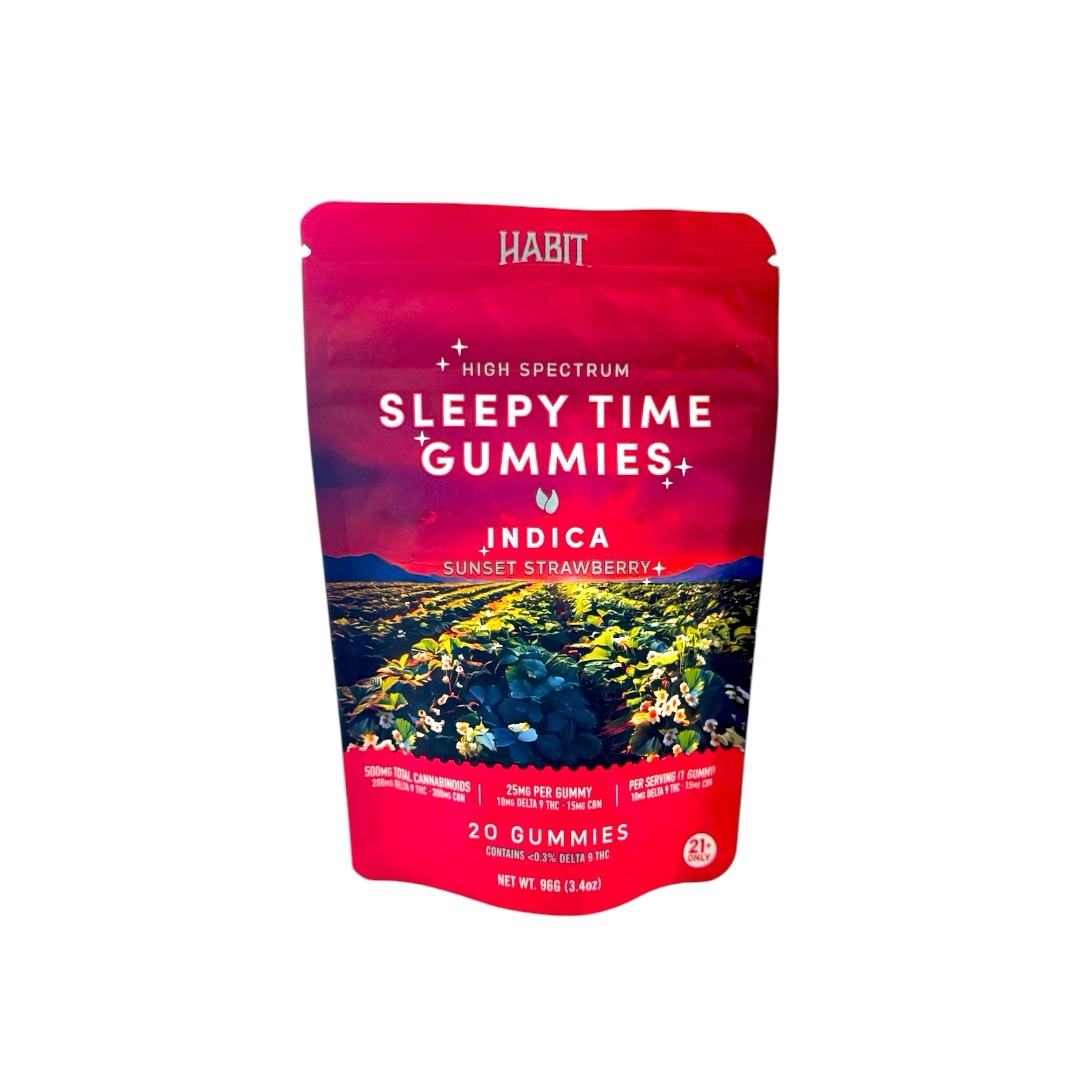 Habit || Delta 9 THC + CBN Sunset Strawberry Sleep Gummies