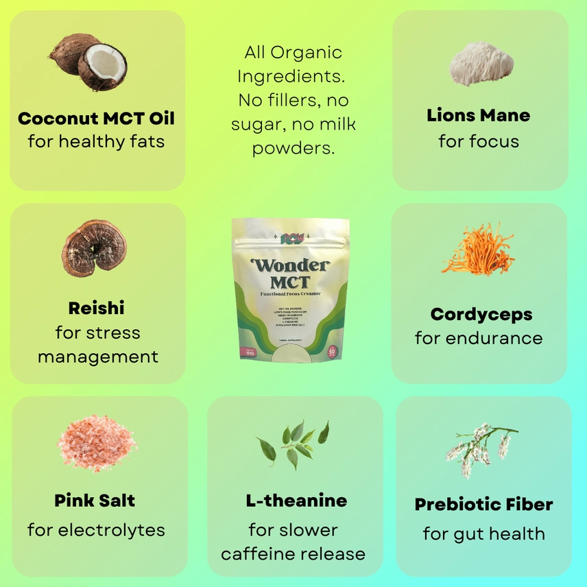 Pow || Wonder MCT- Functional MCT Creamer + Mushrooms - Image 4