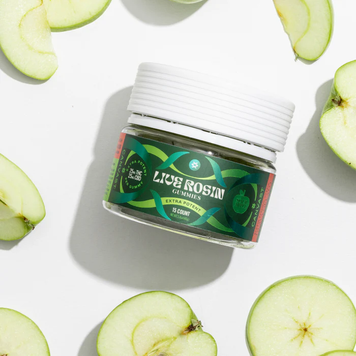 Canvast || Delta 9 THC + CBD Live Rosin Gummy | 25MG - Image 2