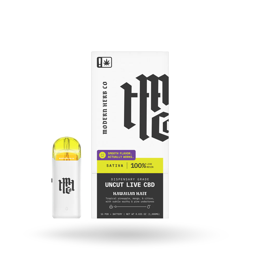 Modern Herb Co || Uncut Live Resin CBD Starter Kit + 1 Gram POD