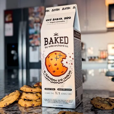 Baked || 1:1 Delta 9 THC + CBD Cookies | 30MG - Image 9