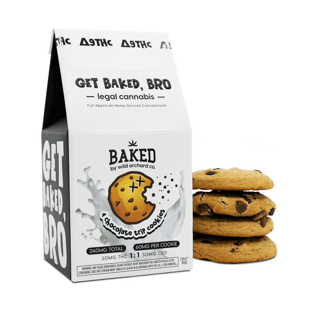 Baked || 1:1 Delta 9 THC + CBD Cookies | 30MG