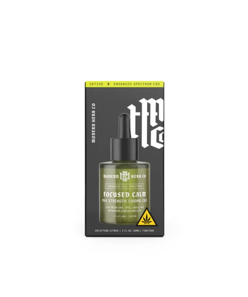 Modern Herb Co || Live Resin CBD | Focused Calm Tincture: 1500mg (Sativa)