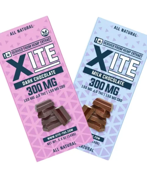 Xite || D9 THC + CBD Milk/Dark Chocolate Bar | 300MG