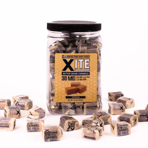 XITE || D9 THC + CBD Caramels | 5 Pack