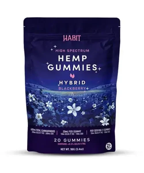 Alternative view of Habit || Delta 9 THC + CBD Blackberry Gummies- Hybrid | 10MG