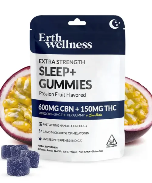 Erth Wellness || Delta 9 THC + CBN Live Resin Sleep Gummy | 5MG