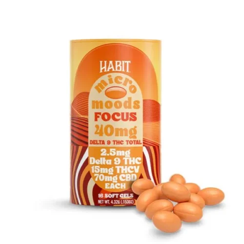 Habit | Delta 9 THC Micro Moods Soft Gels 240MG – Focus