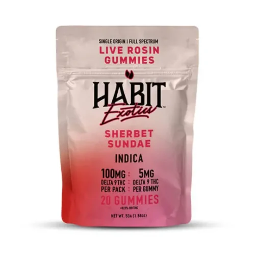 Alternative view of Habit || Delta 9 THC Live Rosin Gummies