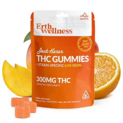 Alternative view of Erth Wellness || Delta 9 THC Gummies – Jack Herer (Sativa) | Live Resin (300mg)