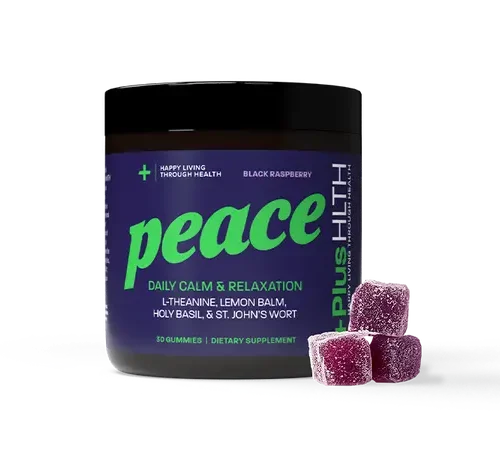 '+PlusHLTH || Peace Gummies | Black Raspberry