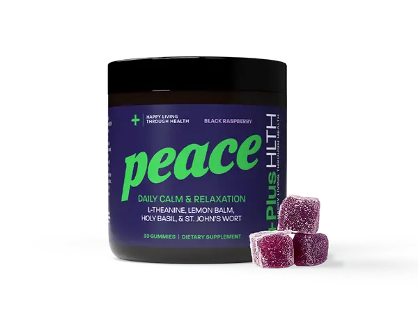'+PlusHLTH || Peace Gummies | Black Raspberry