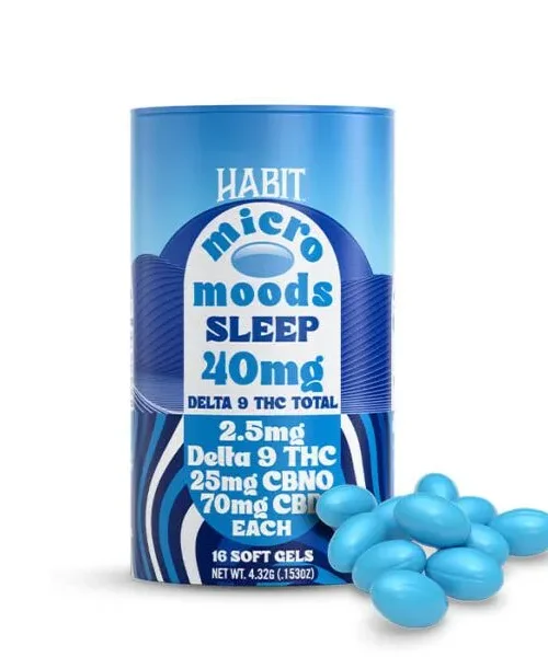 Habit | Delta 9 THC Micro Moods Soft Gels 240MG – Sleep