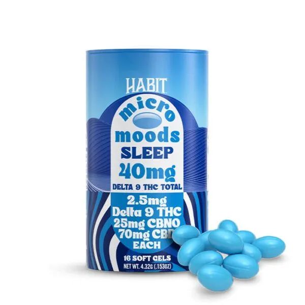 Habit | Delta 9 THC Micro Moods Soft Gels 240MG – Sleep