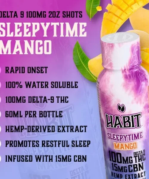 Alternative view of Habit || Delta 9 THC Ultra Potent Shot | Sleepytime 100MG