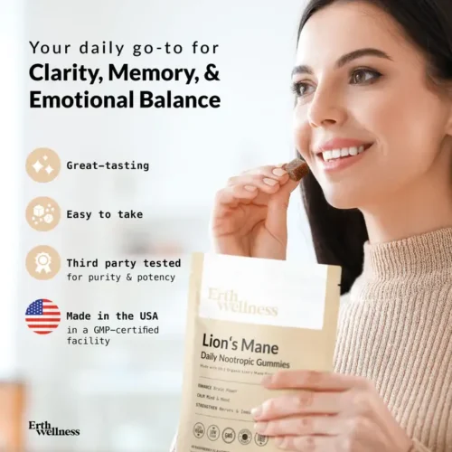 Alternative view of Erth Wellness || Lion's Mane Daily Nootropic Gummies