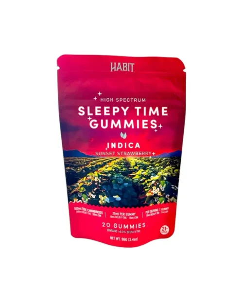 Habit || Delta 9 THC + CBN Sunset Strawberry Sleep Gummies